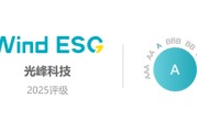 万年历表光峰科技再获Wind ESG A级评级 创新驱动绿色科技典范