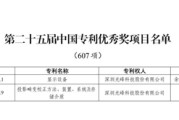 万年历表光峰科技两项发明专利荣获第二十五届中国专利优秀奖